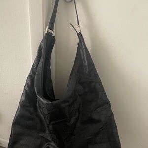 Gucci Black Satin Shoulder Bag